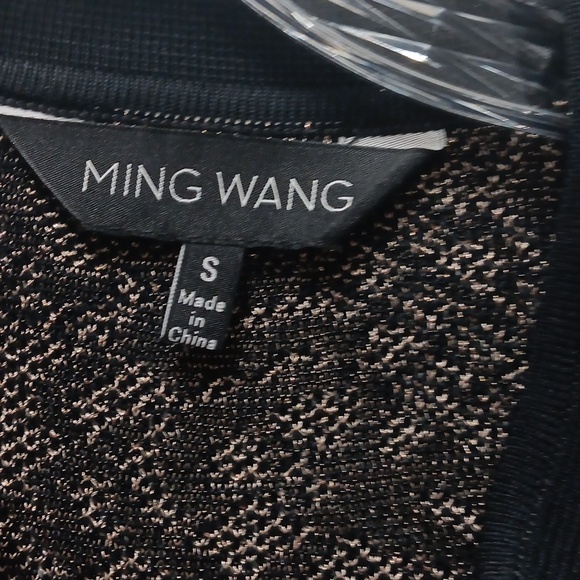 Ming Wang black/ gold  metallic knit jacket , size small - Picture 3 of 6